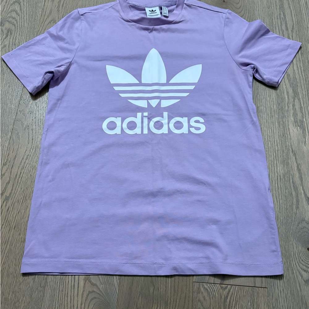 Adidas Lavender Crew Neck Tee
